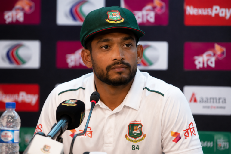 টেস্ট জয়ের পরও শান্ত নাজমুল, ব্যক্তিগত আক্ষেপ ভুলতে পারছেন না অধিনায়ক