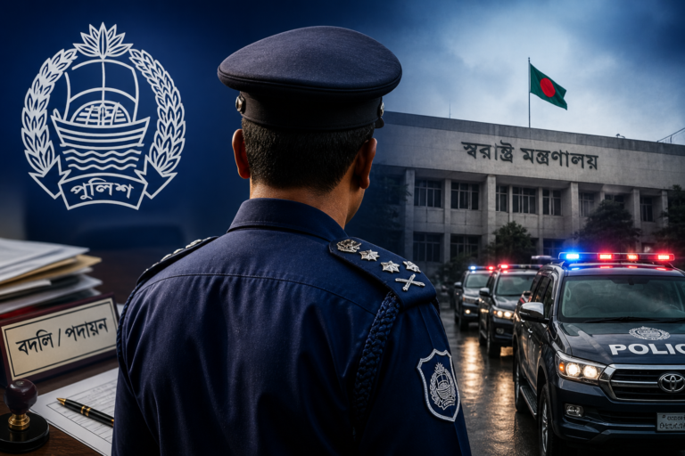 একসঙ্গে ৩৯ কর্মকর্তা বদলি, ১২ জেলায় নতুন এসপি