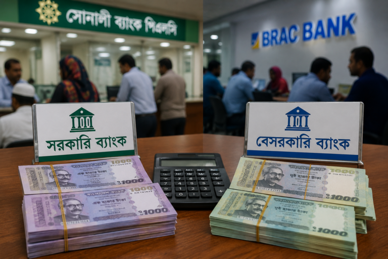 বেসরকারি ব্যাংকের চেয়ে সরকারি ব্যাংকে আমানত বৃদ্ধির হার বেশি, কেন বদলাচ্ছে গ্রাহকদের আস্থা?