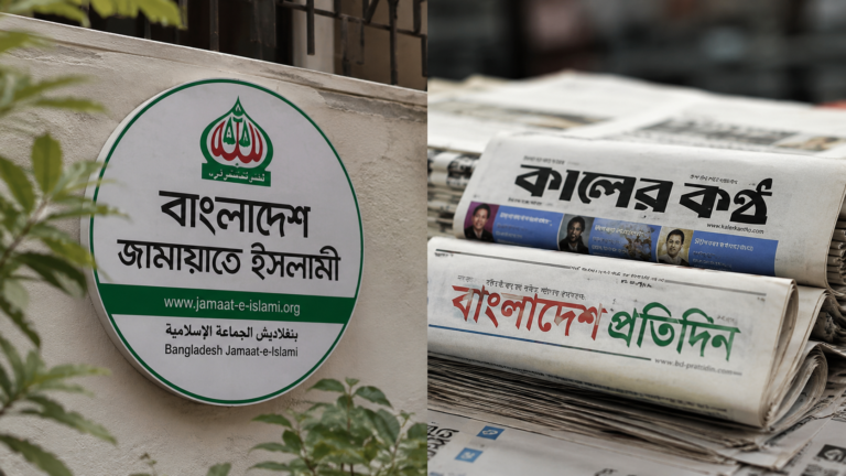 জামায়াতের অভিযোগ, কালের কণ্ঠ ও বাংলাদেশ প্রতিদিন পরিকল্পিতভাবে বিভ্রান্তিকর সংবাদ প্রকাশ করছে