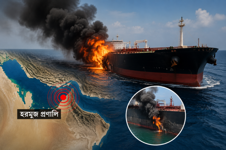 হরমুজ প্রণালিতে আবার তেলবাহী জাহাজে হামলা, নতুন করে বাড়ছে নিরাপত্তা উদ্বেগ