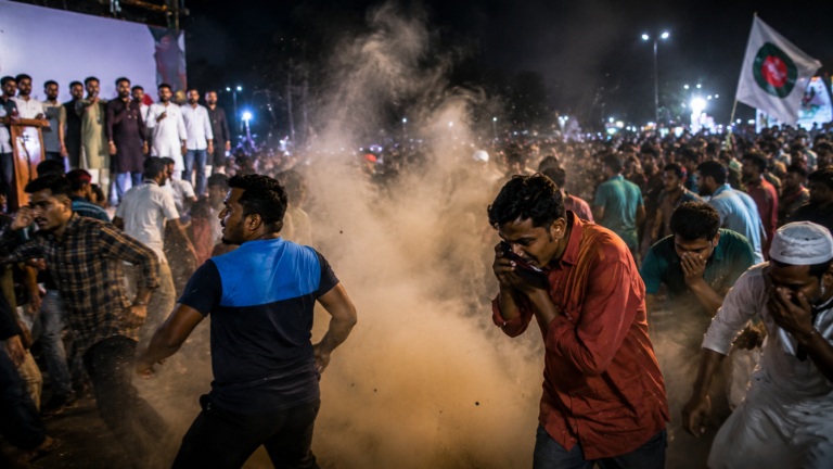 সাভারে এনসিপির সমাবেশে বিস্ফোরণ, আহত অন্তত ৪